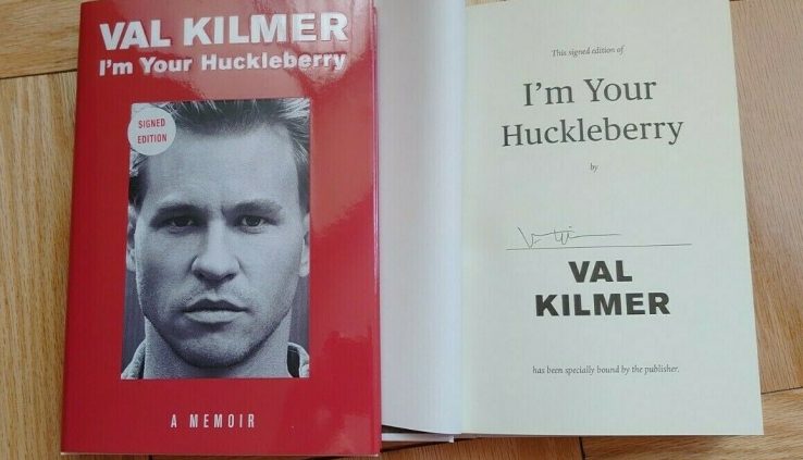 Fresh Val Kilmer I’m Your Huckleberry Signed E-book 1/1 HC DJ A Memoir Actor Top Gun