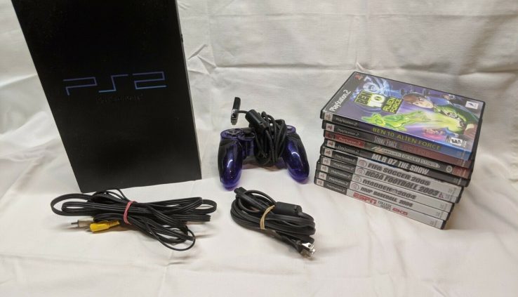 Sony Playstation2 Elephantine PS2 Console Bundle 9 games 1 controller Tested and workin