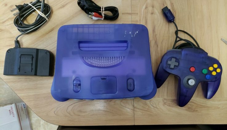 Nintendo 64 Purple Console – Grape Funtastic. OEM Controller. Free Ship