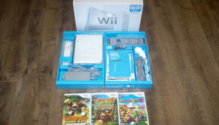 NINTENDO WII COMPLETE SYSTEM TESTED WORKING w/  MARIO PARTY 8  &  MORE !!