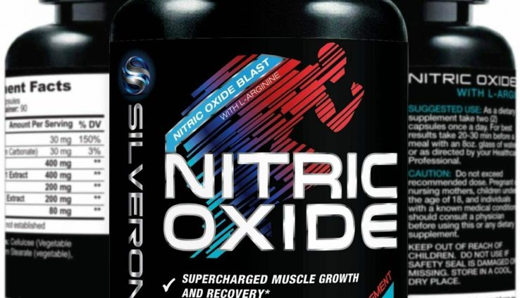 Nitric Oxide Booster Complement w/L-Arginine 1300mg Top class Workout Muscle Capsules