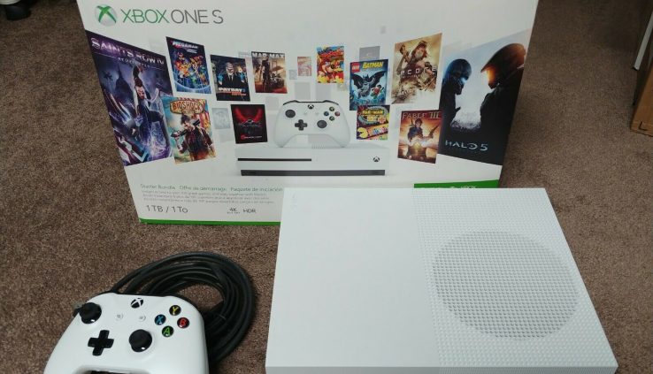Microsoft Xbox One S 1TB White Starter Bundle with 4k Ultra Blu-Ray