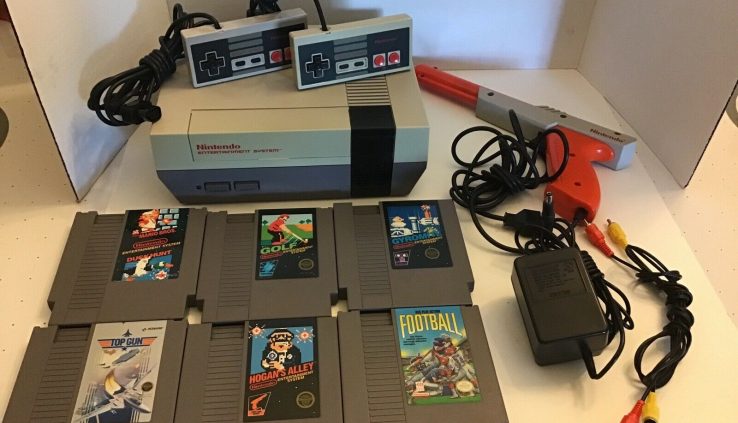 Nintendo (NES), with tight OEM 72 PIN, 6 Recreation Bundle, Tested. Free Transport