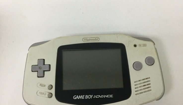 Nintendo GameBoy Advance White Handheld AGB-001 TESTED GBA Fundamental HAS WEAR READ