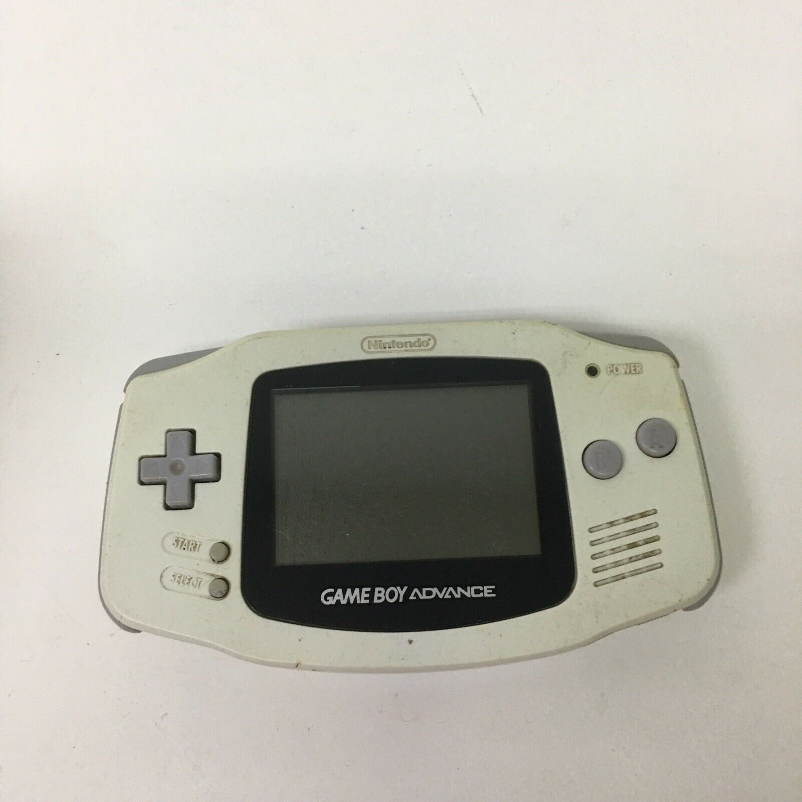 Nintendo GameBoy Advance White Handheld AGB-001 TESTED GBA Fundamental ...