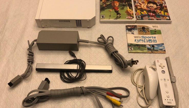 Nintendo Wii Console Wii Sports activities Bundle with Carnival Sport Far away Entire Tested