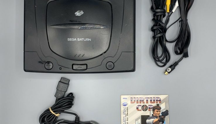 Sega Saturn Console Bundle Model 80000A w/ Controllers & All Cords Examined