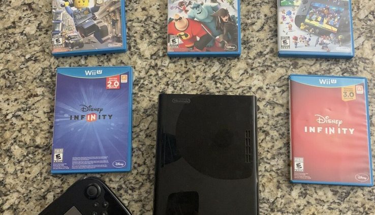 Nintendo Wii U 32GB Dismal Handheld Machine with Disney Infinity and 27 figures