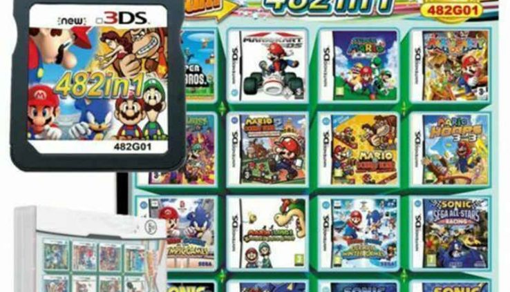 482 in 1 Game Card Cartridge Multicart for Nintendo DS Lite NDSi 3DS 2DSXL Mario