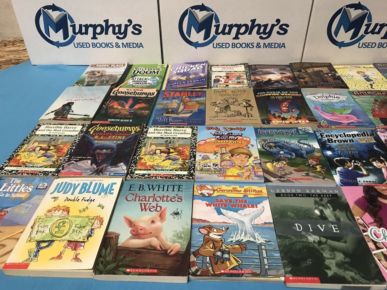 Lot of 10 Kid's Children Chapter Books On the spot Library Unsorted FREE SHIPPING!