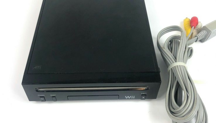 Nintendo Wii Replacement Console Machine Perfect Gloomy RVL-101 Tremendous and Examined