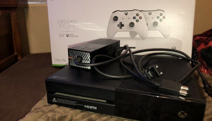 Microsoft Xbox One 500GB Console-Gloomy W/ Xbox One S Field & Power Cords