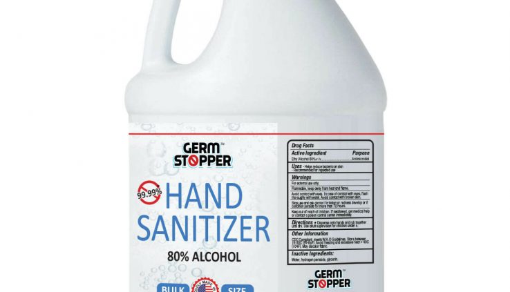 Hand Sanitizer Antimicrobial 80% Alcohol – MEETS CDC / WHO GUIDELINES – 1 GALLON