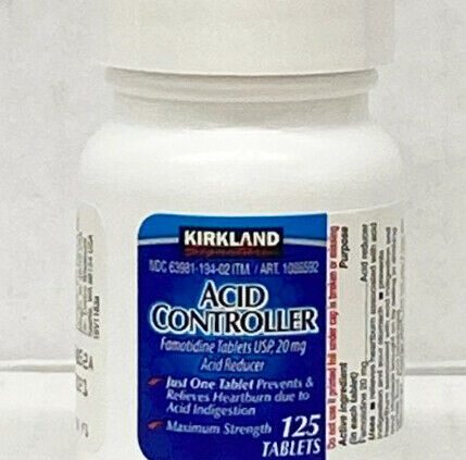 Kirkland Acid Controller Famotidine 20mg 125 Medication Exp  01/2022