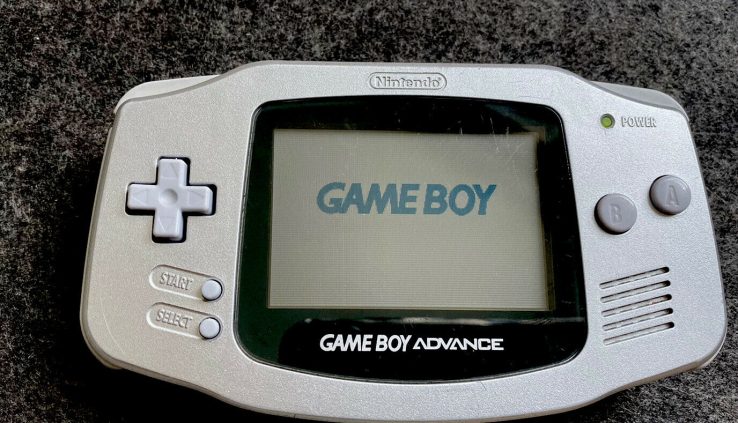 Nintendo Sport Boy Attain AGB-001 Silver handheld procedure gba