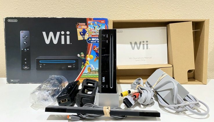 Nintendo Wii Sad New Pleasing Mario Bros Console Bundle Field | NO GAME OR CD
