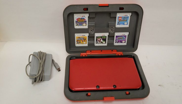 Nintendo 3DS XL SPR-001 Handheld USA Red -Console  11/B6837B