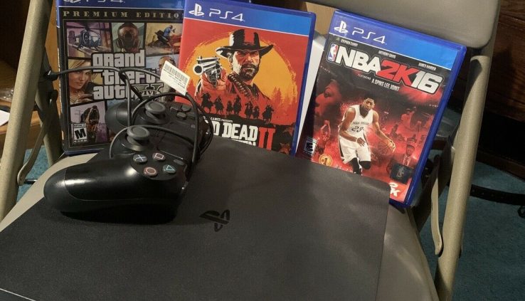 Sony PS4 1TB 4K Console + Crimson Ineffective Redemption 2 + GTA5 Premium Model + NBA2K16