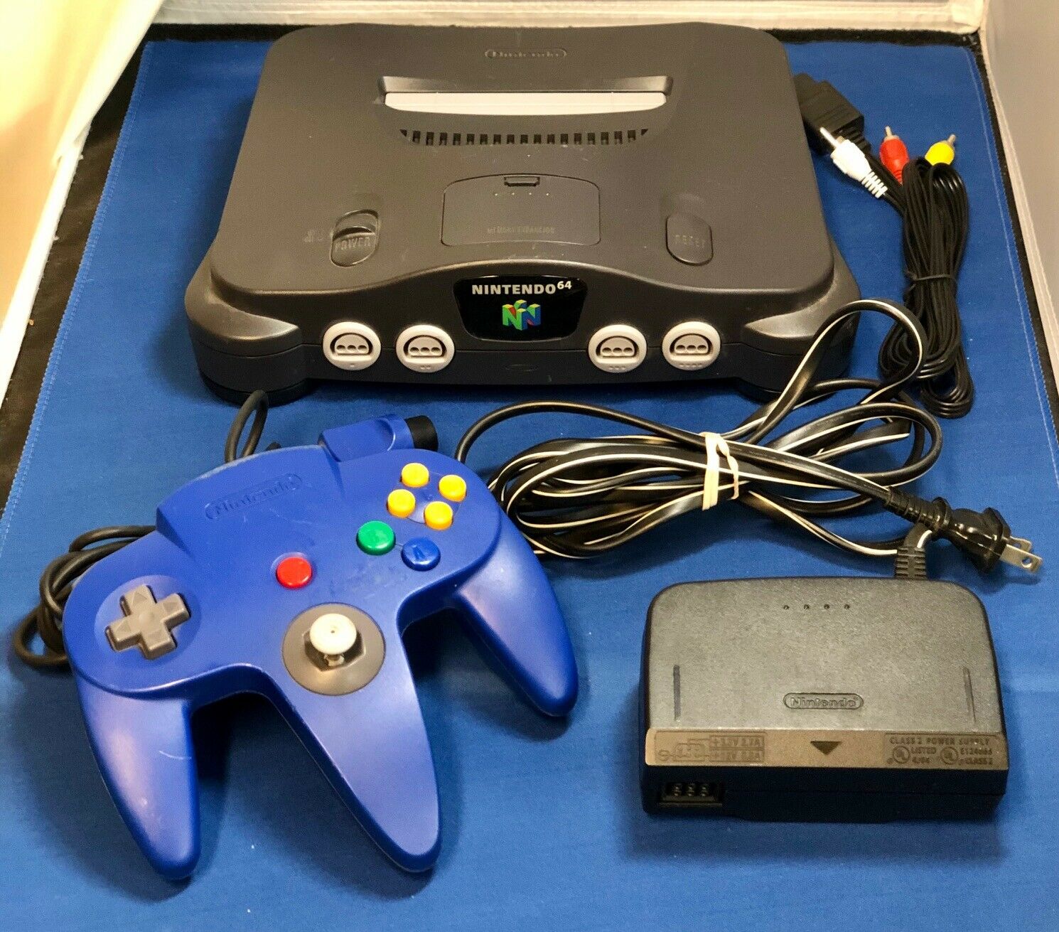 Nintendo 64 Console with Blue Controller - Examined and Working N64 ...