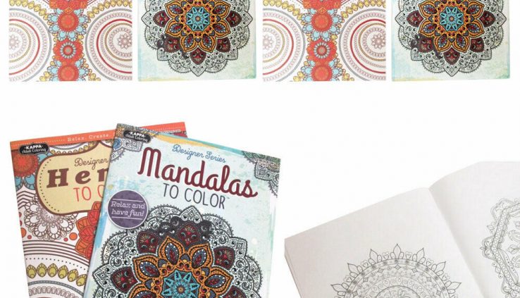 4 Contemporary Grownup Coloring Ebook Mandala Henna Coloration Designs Stress Reduction Relaxation