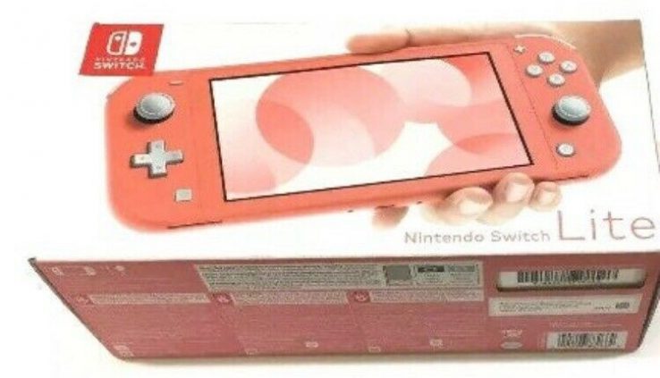 Nintendo Swap Lite Coral Red 32GB Console (Ready To Ship, Sealed)