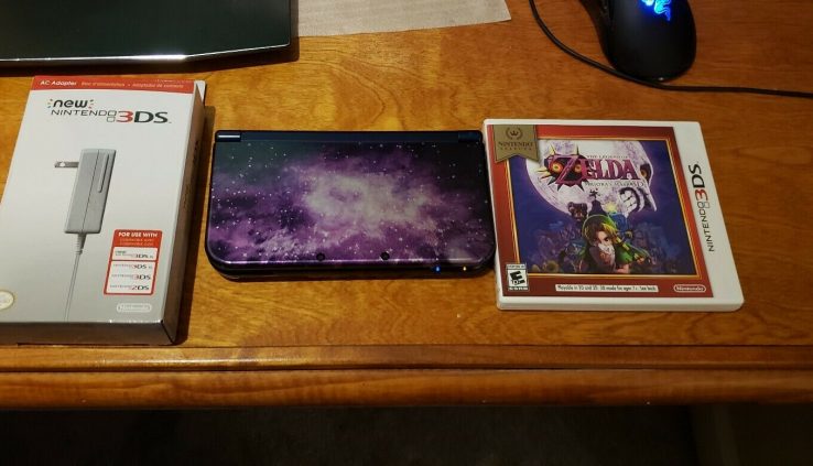 “New” Nintendo 3DS XL Galaxy Vogue with Majora’s Shroud and Charger