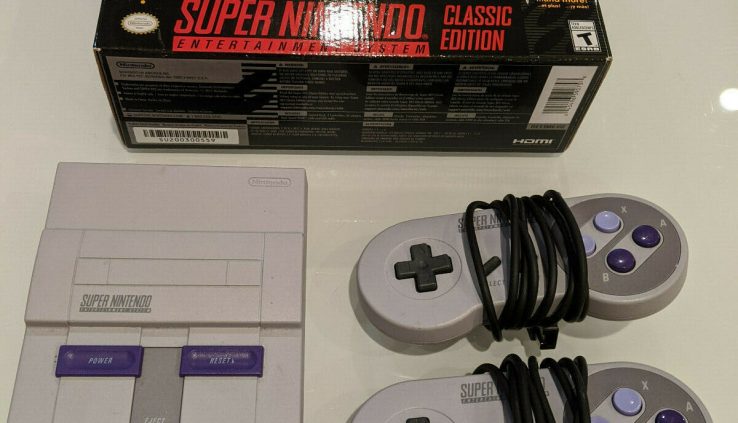 Orderly Nintendo SNES Classic Edition System US Version WORKS Missing AC Cable