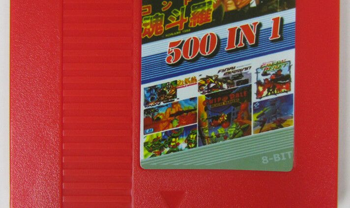 NEW Smart Game 500-in-1 (8-Bit NES Nintendo) Crimson Video Game Cartridge