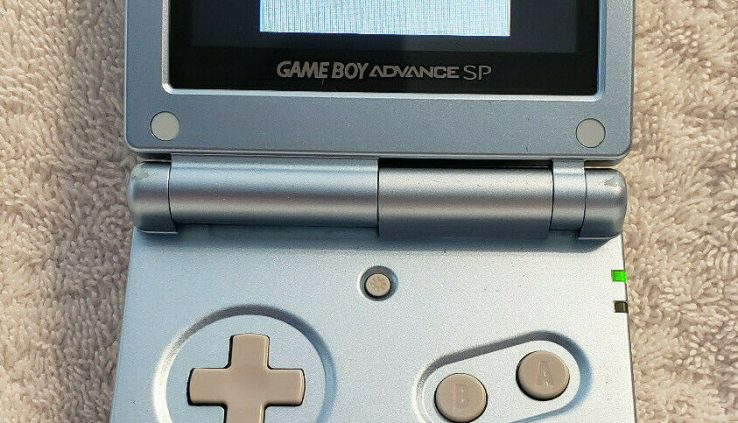 Uncommon Normal Backlit Nintendo Game Boy Come SP AGS-101 Pearl Blue Toddler Blue