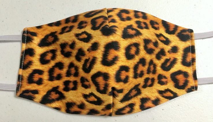 NEW Leopard Face Cover Fabric HANDMADE IN USA – FREE SHIPPING!