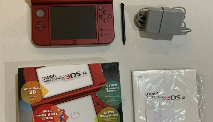 “Contemporary” Nintendo 3DS XL Systems in Box Crimson