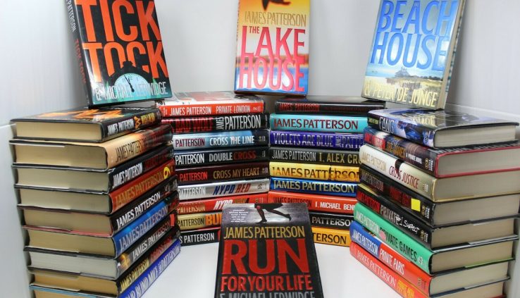 Lot of 5 James Patterson Hardcover Books – Random – Free Transport