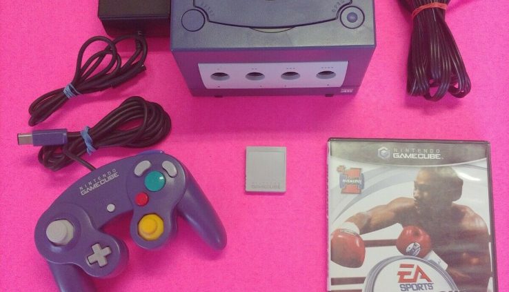 Nintendo GameCube Indigo Birth Bundle DOL-001 – Controller – Memory – Game #1