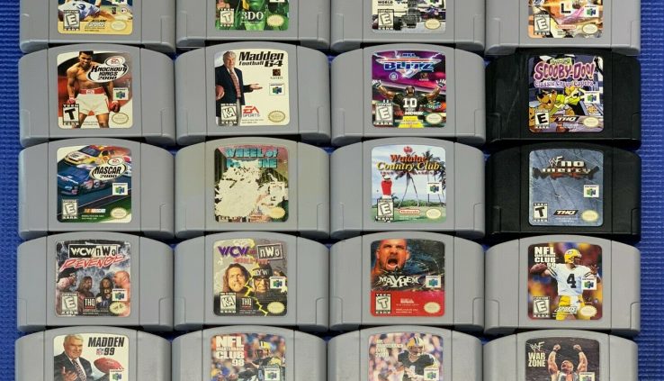 Nintendo 64 Video games Whole N64 Enjoyable Elevate & Elevate Video Game Lot CLEANED & TESTED