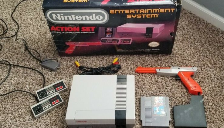 NES Nintendo Leisure System Gray Action Effect Complete Bundle