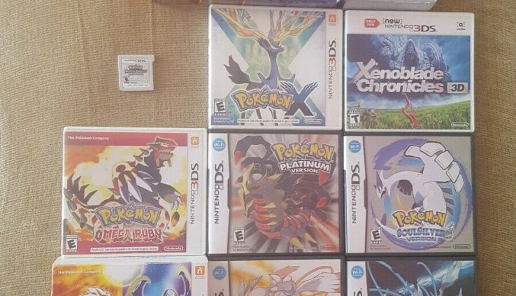 New Nintendo 3DS XL Pokemon Solar/Moon Dim Edition With Video games Please Learn.
