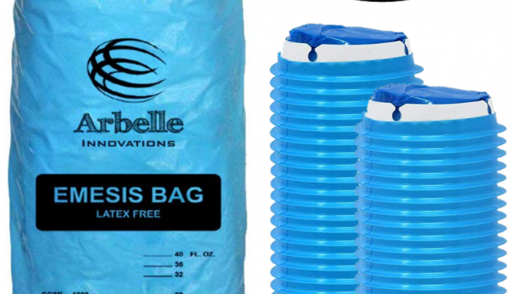 50 Pack Disposable Vomit Bags Emesis Bags Barf Bags Premium Tremendous Leak Proof