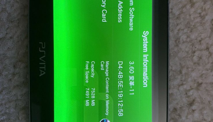 Sony PlayStation PS Vita PCH-1001 firmware 3.60 – 8gb – HENkaku