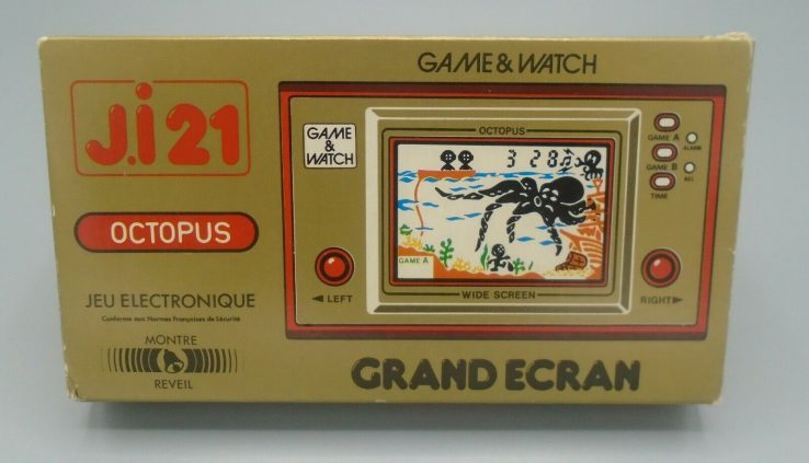 Nintendo Game & Seek J.i21 Huge Ecran OCTOPUS Jeu French Version 1981 MIB