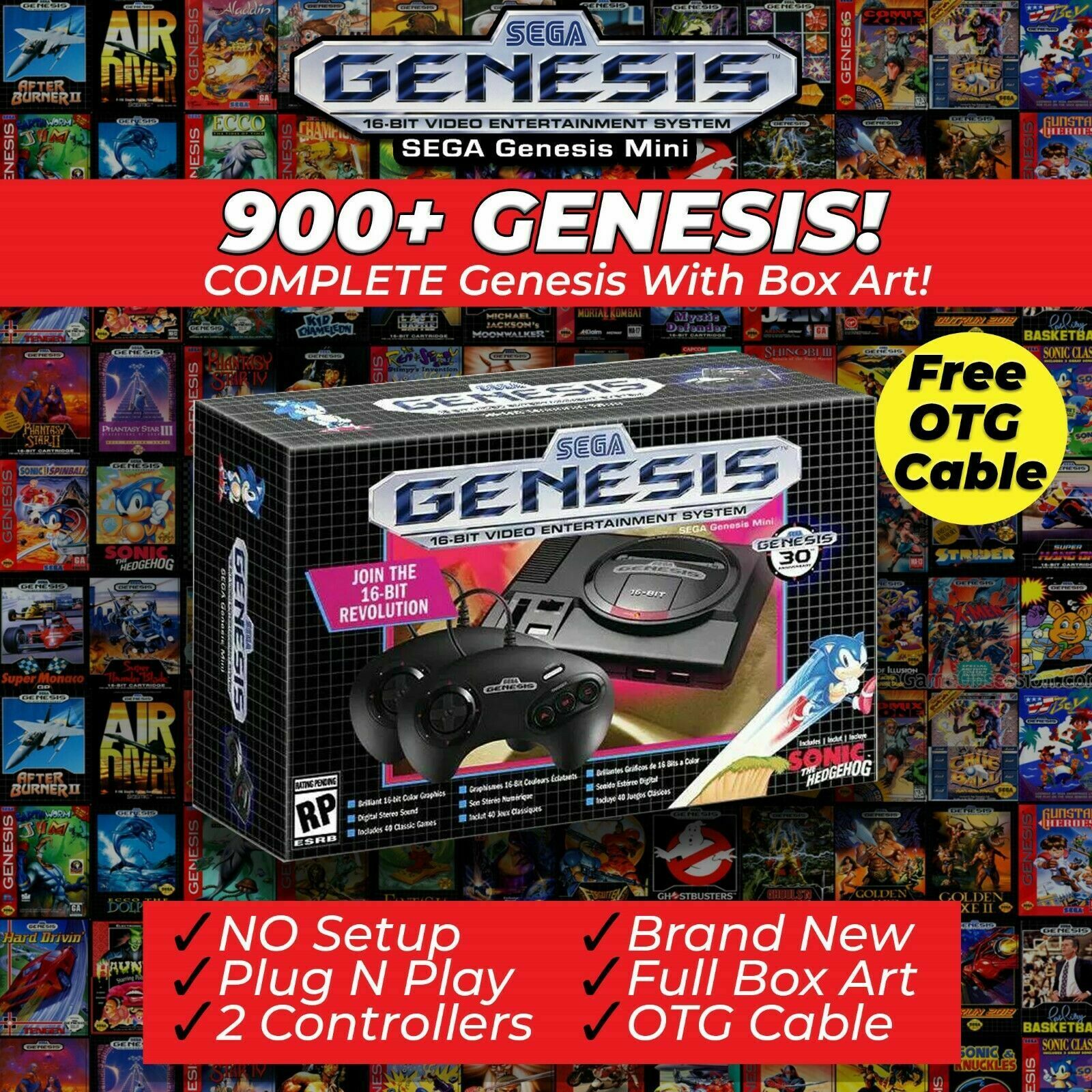 SEGA Genesis Mini 900+ FULL GENESIS LIBRARY | Impress Unusual ...