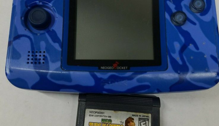 Neo Geo Pocket Coloration Console Mask Blue w/ GAME TURF MASTERS NEW BATTERY
