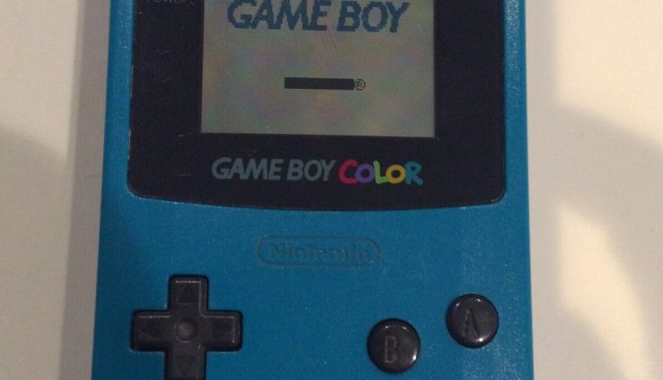 Nintendo Gameboy Color Teal Blue Video Game Console Candy!