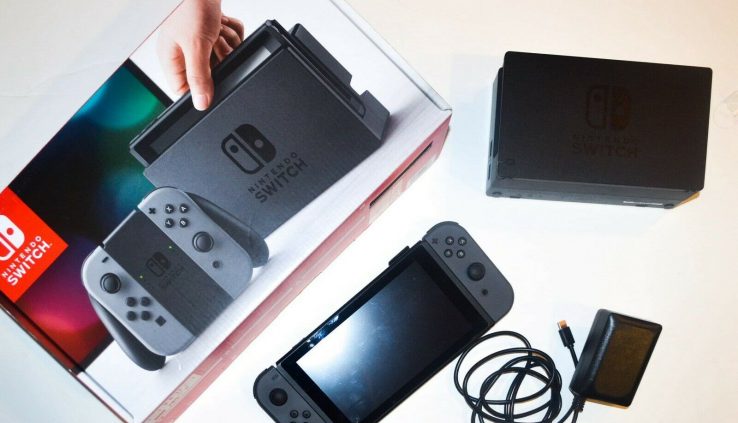 Nintendo Swap 32GB Gray Console with Gray Joy-Cons, Console,  Charger