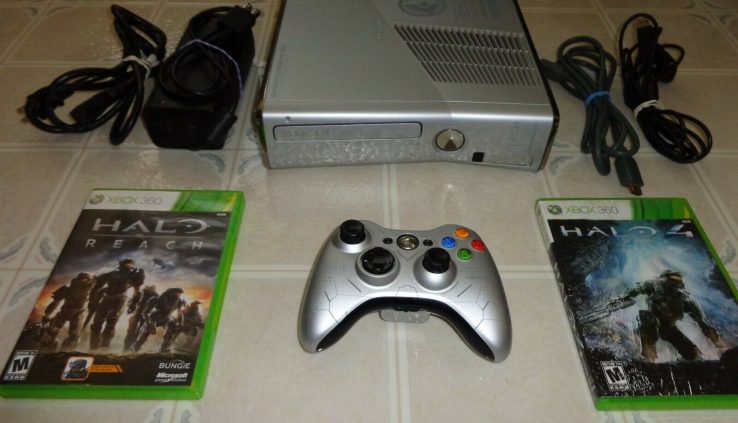 Microsoft Xbox 360 S Halo: Attain Restricted Edition 250GB Silver Console