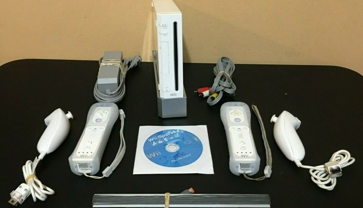 Nintendo Wii White Console RVL-001 – Game Cube Appropriate Wii Sports actions Bundle