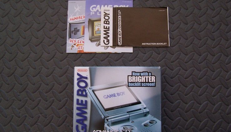 Nintendo Game Boy Reach SP AGS 101 Pearl Blue BOX handiest With Instructions