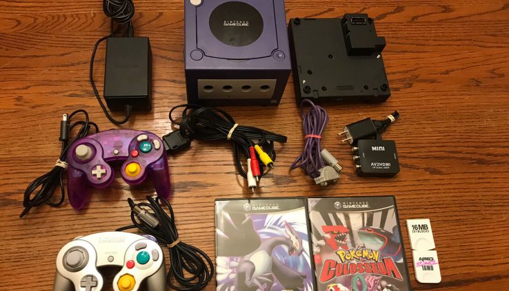 Nintendo GameCube Bundle W/Gameboy Participant, Pokemon XD, Colosseum And Mighty Extra!
