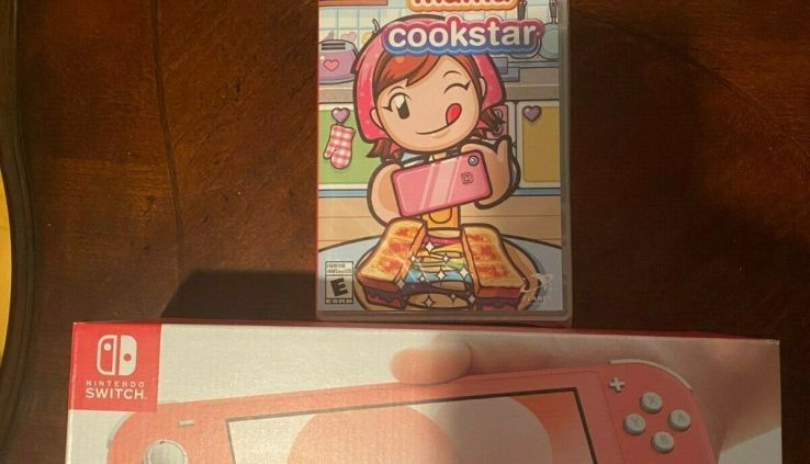 Designate Recent Nintendo Switch Coral + Cooking Mama Bundle