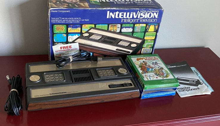 Mattel Electronics Intellivision 2609 Video Sport Console/System 3 Games – Tested