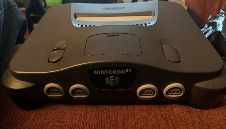 Nintendo 64 N64 Console with Jumper Pak Only NUS-001 Black Replace TESTED